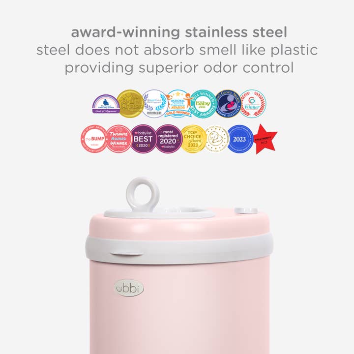 Ubbi - Wholesale Diaper Caddy - Baby - Blush Pink Diaper Pail