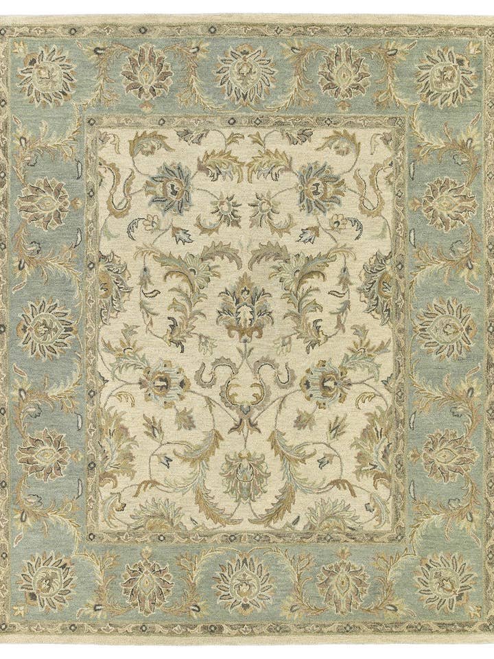 Solomon Collection Ivory 5'x7'9" Rectangle Area Rug for wholesale by contempo fashion