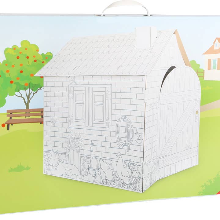 small foot - Wholesale DIY Craft Kit - Kids - Little House Cardboard Playhouse2