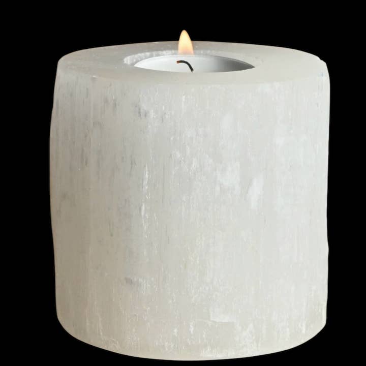 Quasar Gems USA - Wholesale Candle holder - Selenite Candle Holder Polished Top1