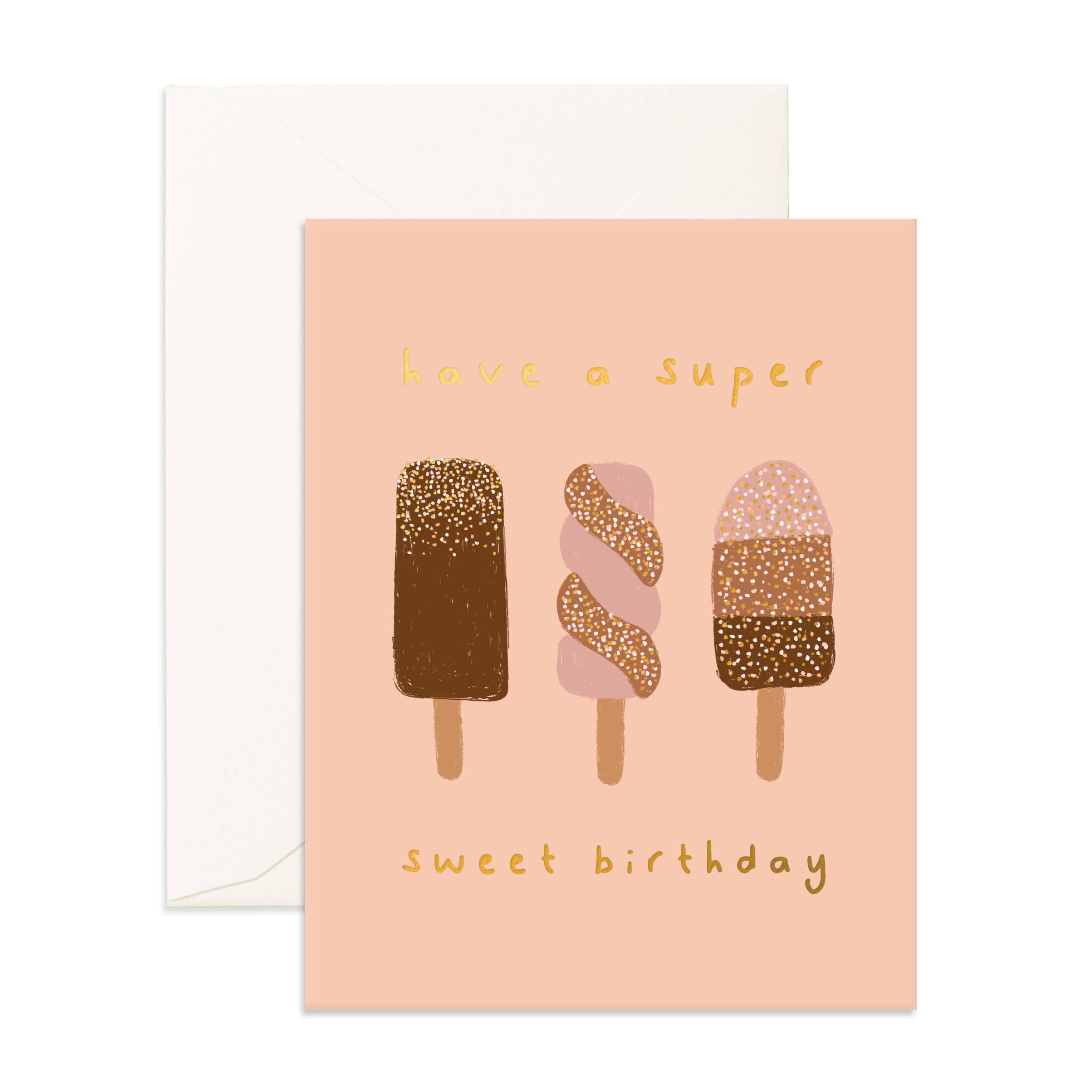 Fox & Fallow - Wholesale Birthday card - Sweet Ice Creams Greeting Card0
