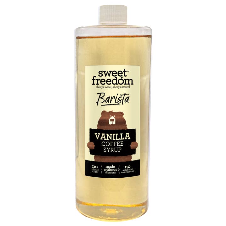 Barista Vanilla Syrup – 1 L | Natural Fruit-Sweetened, Vegan for wholesale by Sweet Freedom