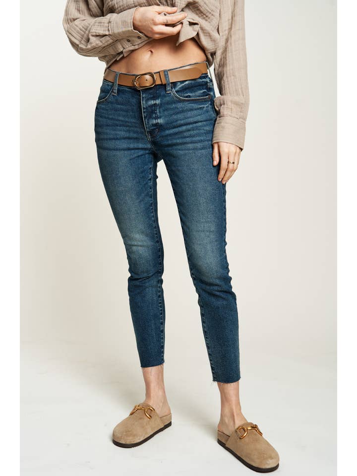 Cooper Skinny Mid Rise Jean, Dark Aged Vintage Sculpt+ for wholesale on Faire