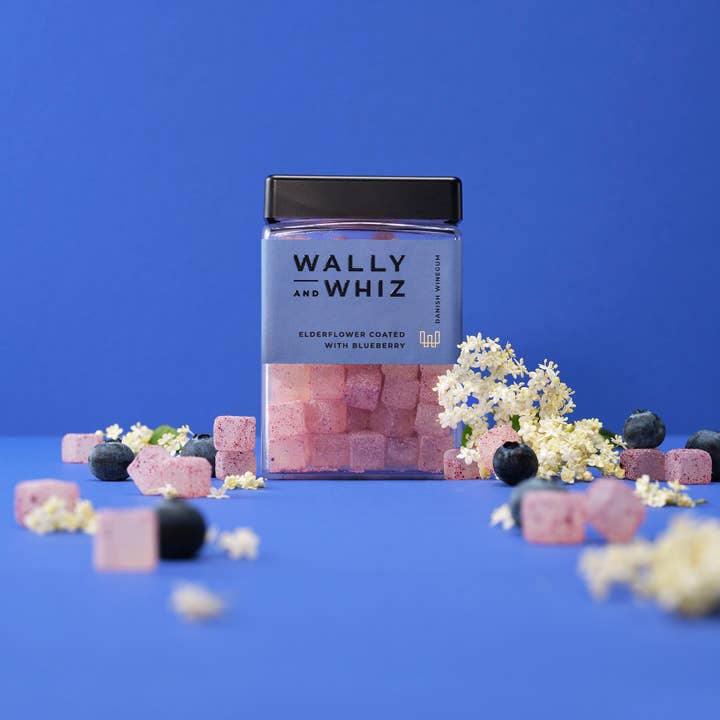 Sweetish- Swedish Candy Wholesale - Wholesale Gummy - Wally & Whiz Elderflower With Blueberry 240g