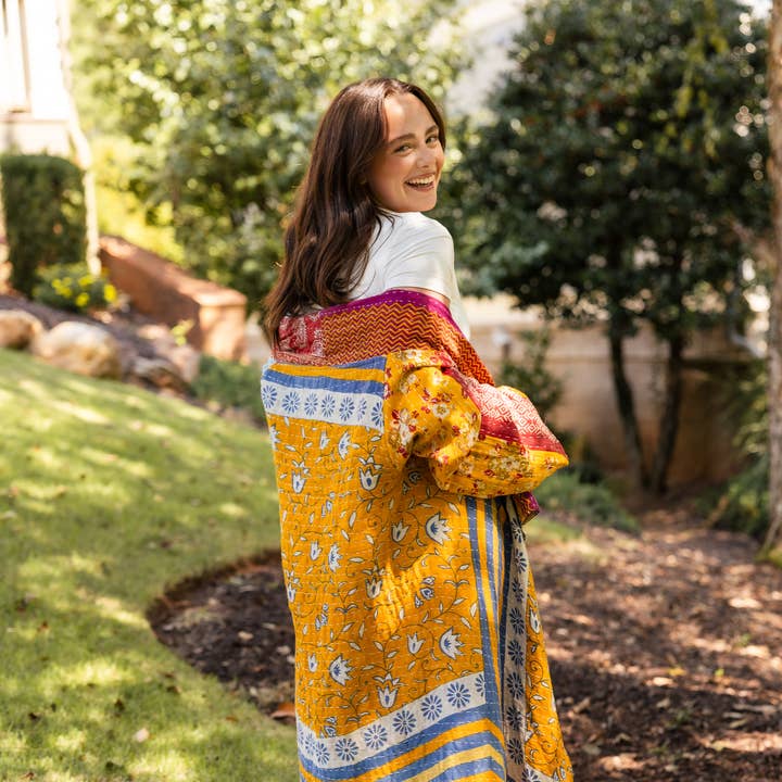 Sunset Patchwork Duster for wholesale by Rahab's Rope