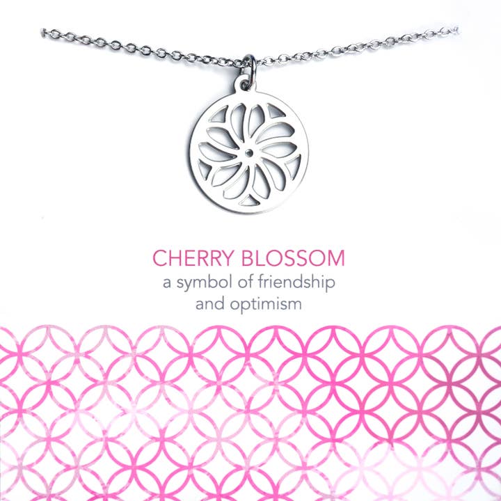 Cherry Blossom Necklace (Geometric) for wholesale by Melissa Lew