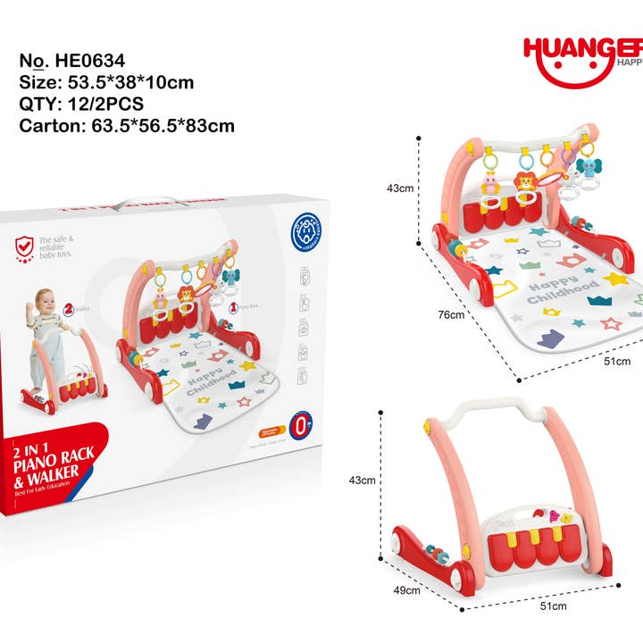 Baby Piano Gym Tappetino da gioco per bambini con WALKER per la vendita all'ingrosso da parte di Toyventures