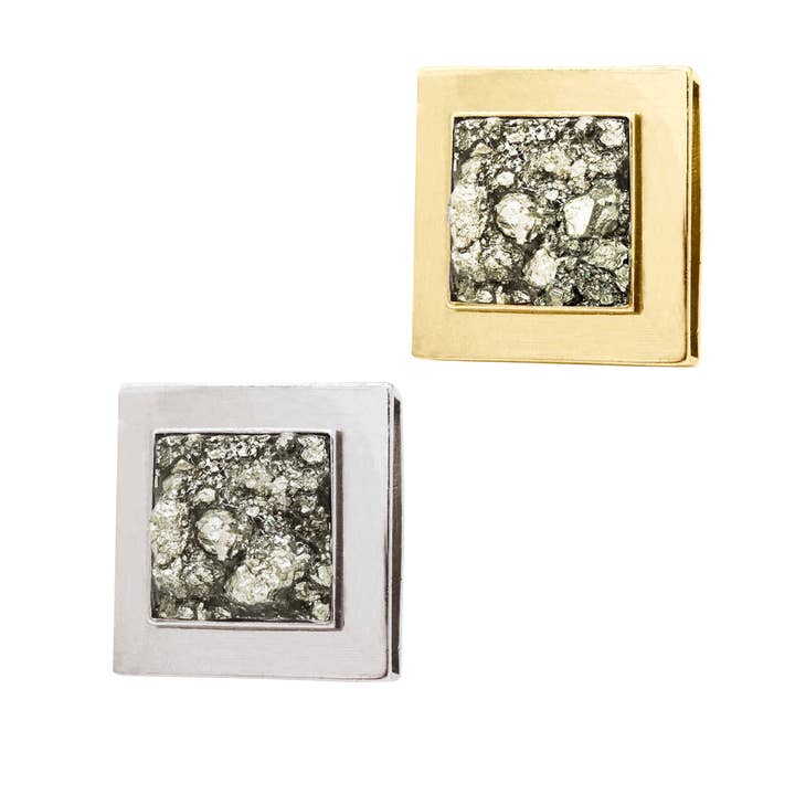 Pendentif Cristal Galaxie Pyrite – Or ou Argent | DIPHDA pour la vente par DIPHDA