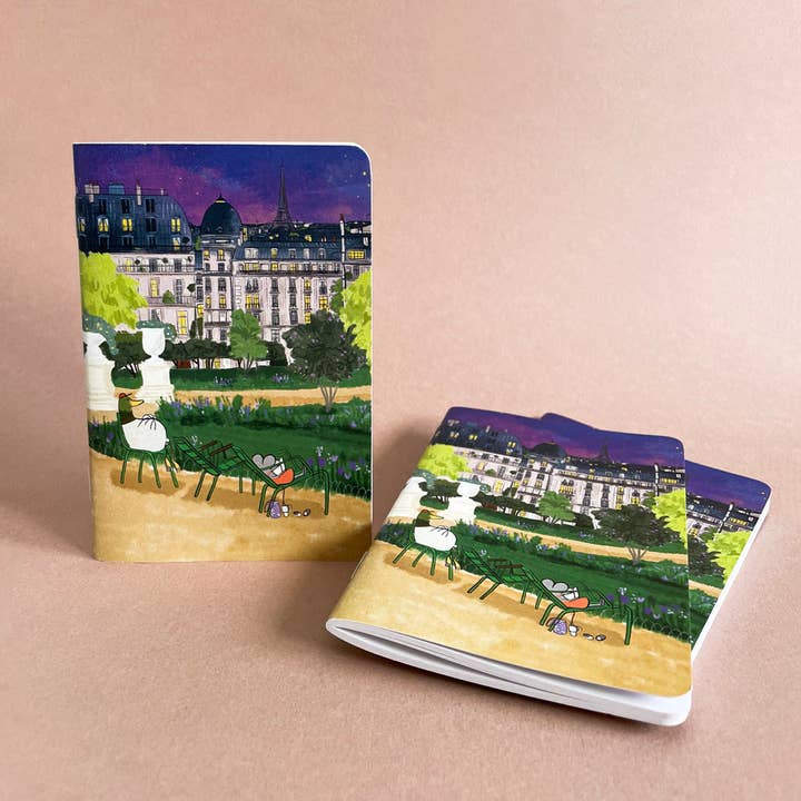 Pocket Notebook “Garden in Paris” – Made in France for wholesale by Oh ! Mon Dessin