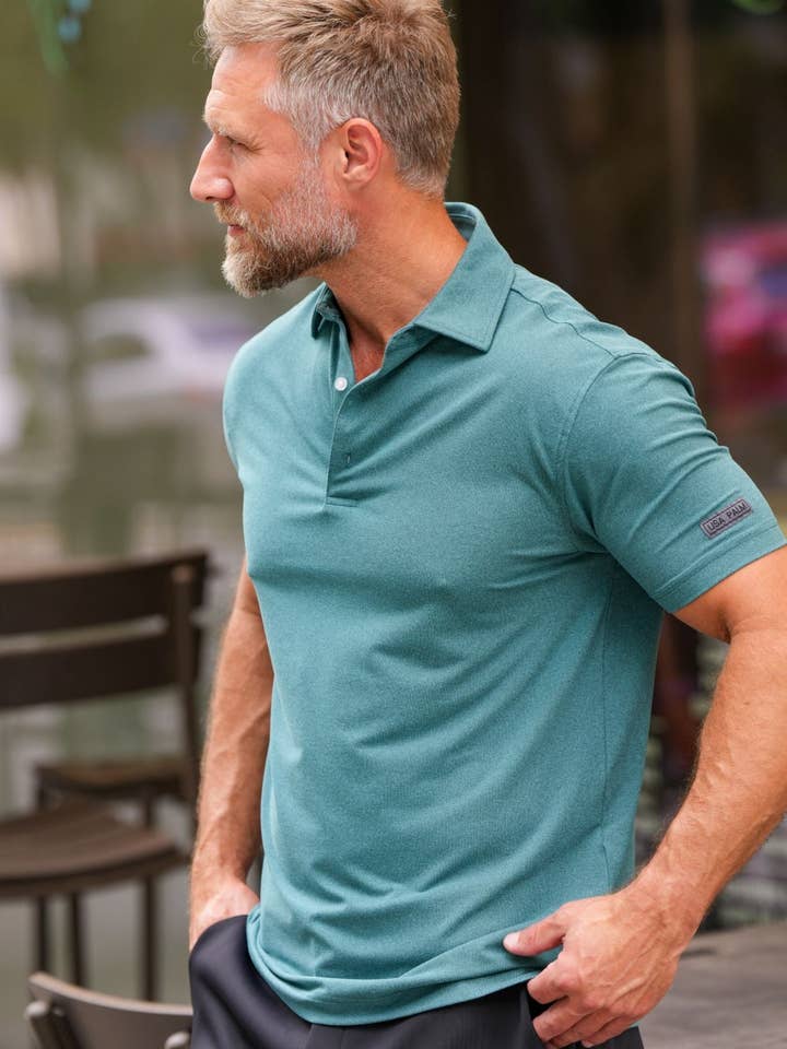 USA Palm - Wholesale Polo - Men's - Heathered Polo58