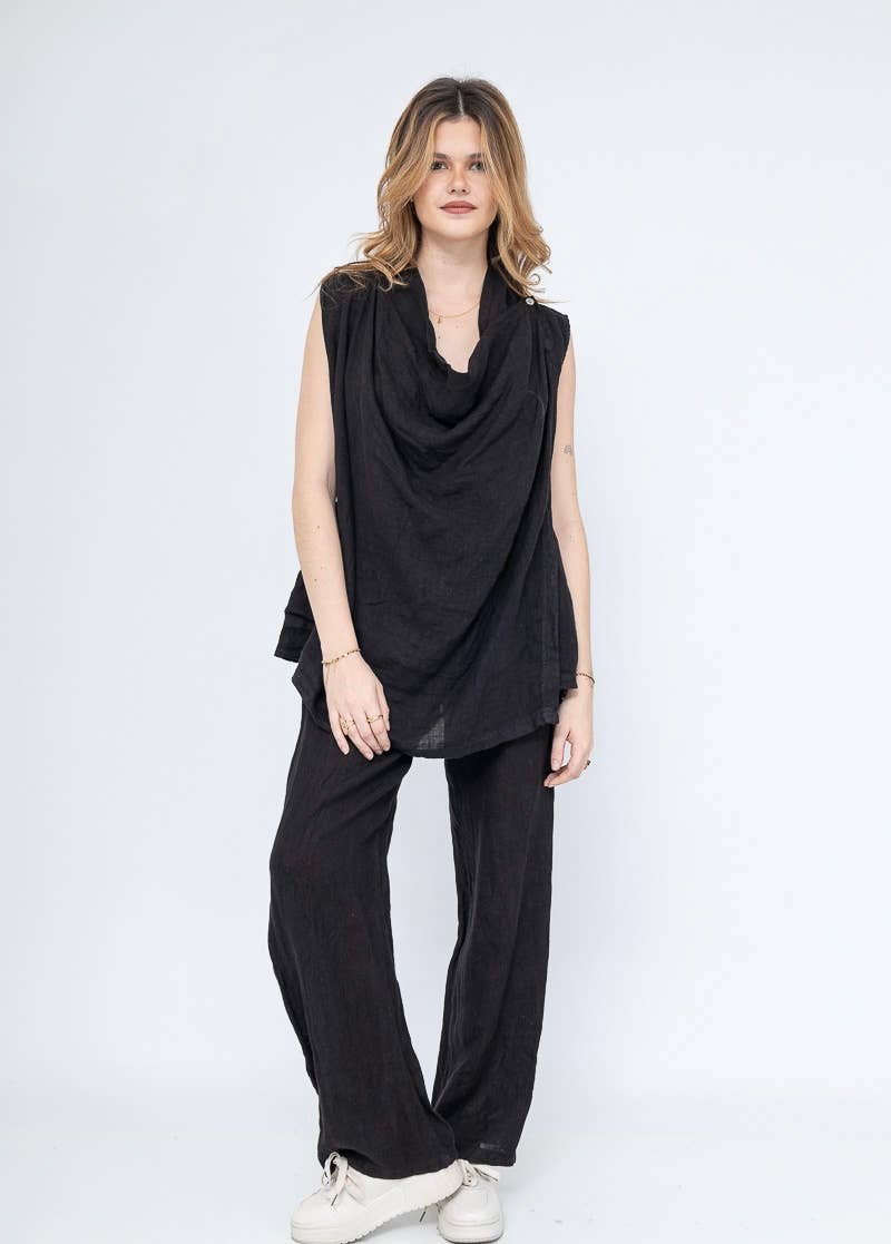 LINEN & COTTON HOUSE – Großhandel Oberbekleidungsweste – Damen – WESTE AUS LEINEN 5172 BESTSELLER FRÜHLINGS- UND SOMMERKLEIDUNG 1