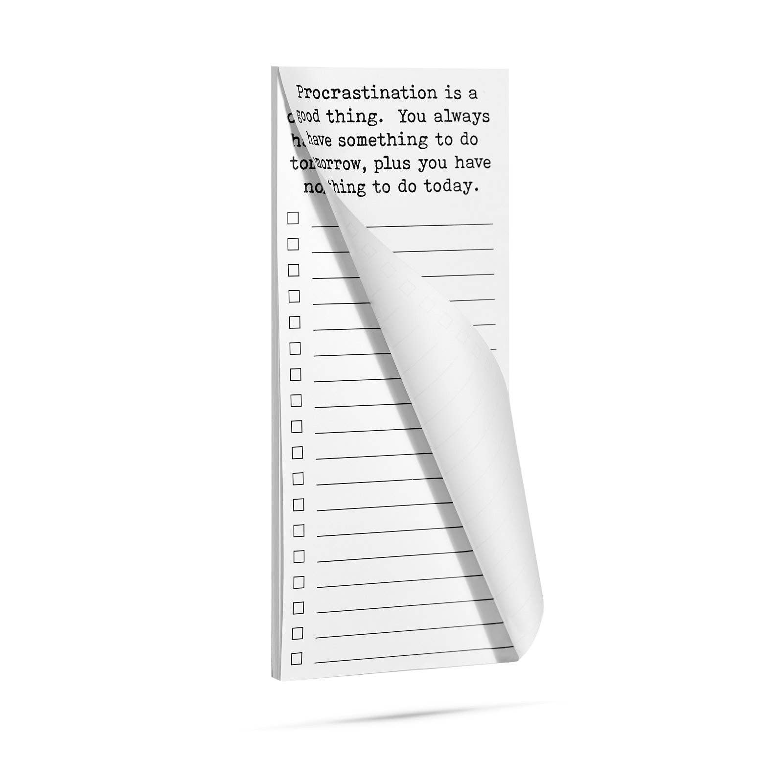 ellembee gift - Wholesale Notepad - Procrastination is a good thing funny and clever list pad3
