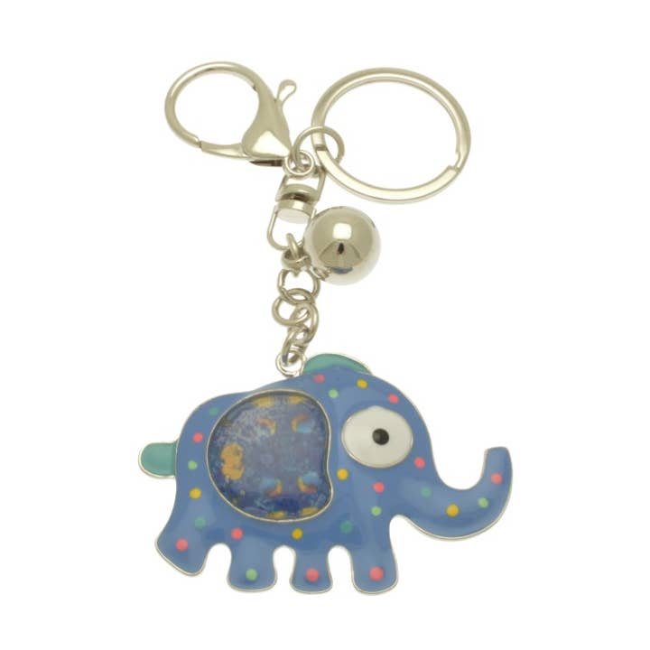 Porta-chaves Elefante Azul por atacado de Miss Milly Limited
