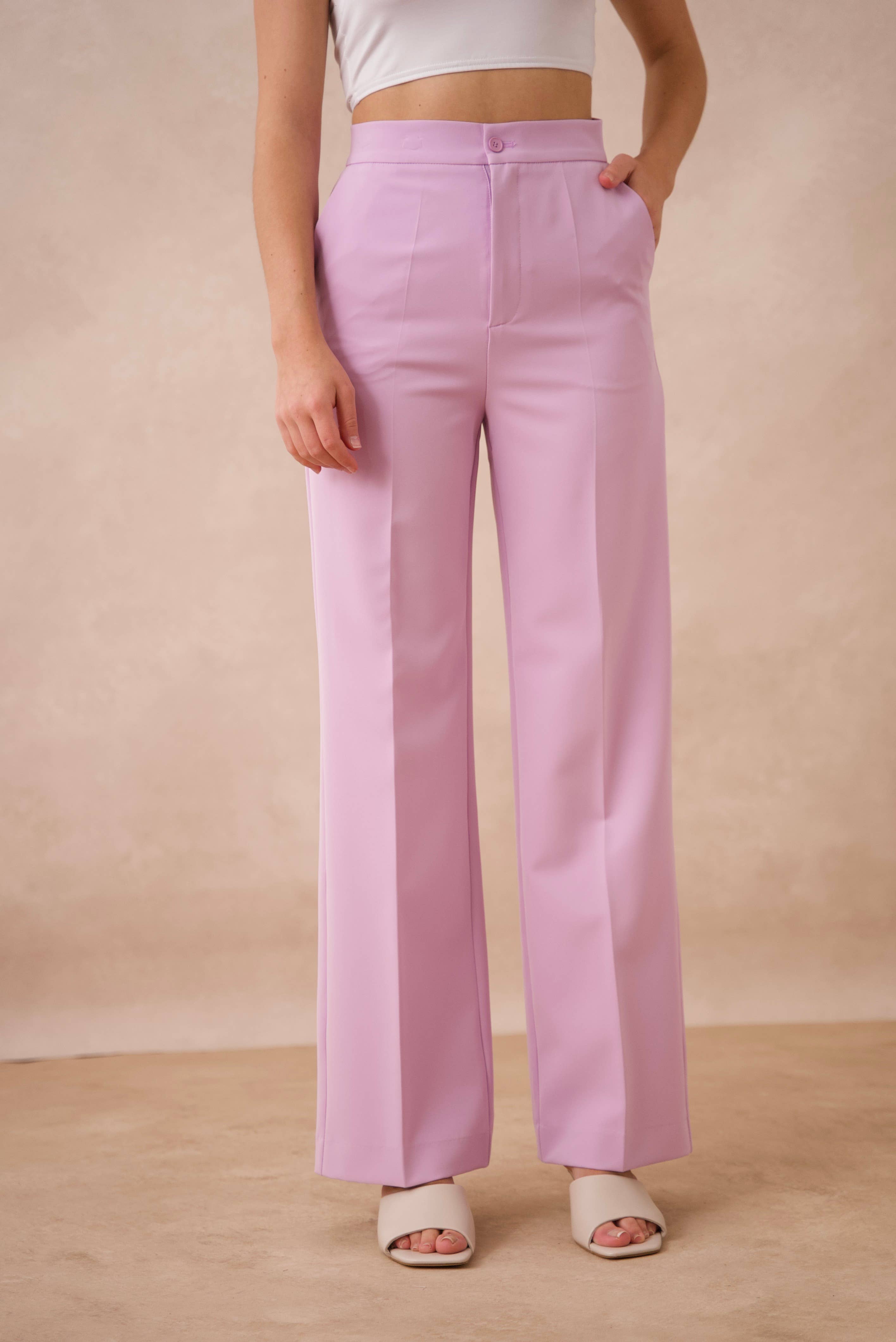 Attentif Paris - Vente Pantalon – femme - [Timeless] Pantalon unie coupe droite20