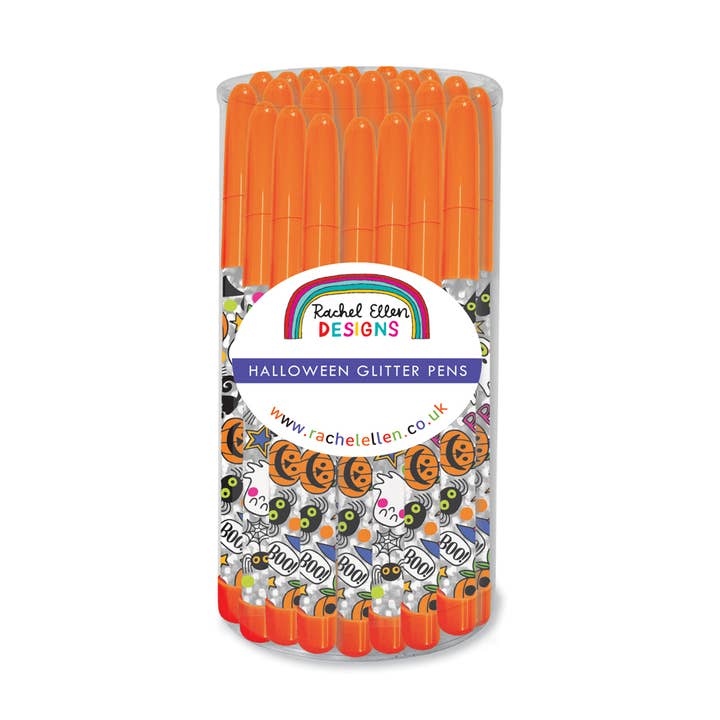 Stylo à bille pailleté - Halloween - 24 dans le pot pour la vente par Rachel Ellen Designs