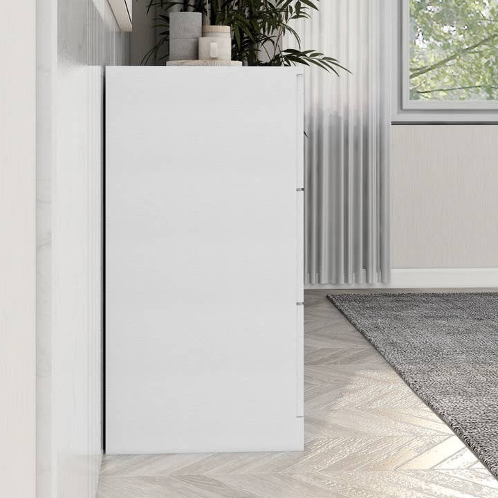 Orange County Decor - Wholesale Bedroom Furniture - Modern White 6 Drawer Dresser For Bedroom Large Storage Wide Chest Of Drawers, Sturdy & Safe Chest 5 Or More Drawers Whitewash Antique White Primary Living Space Drawers Included American3