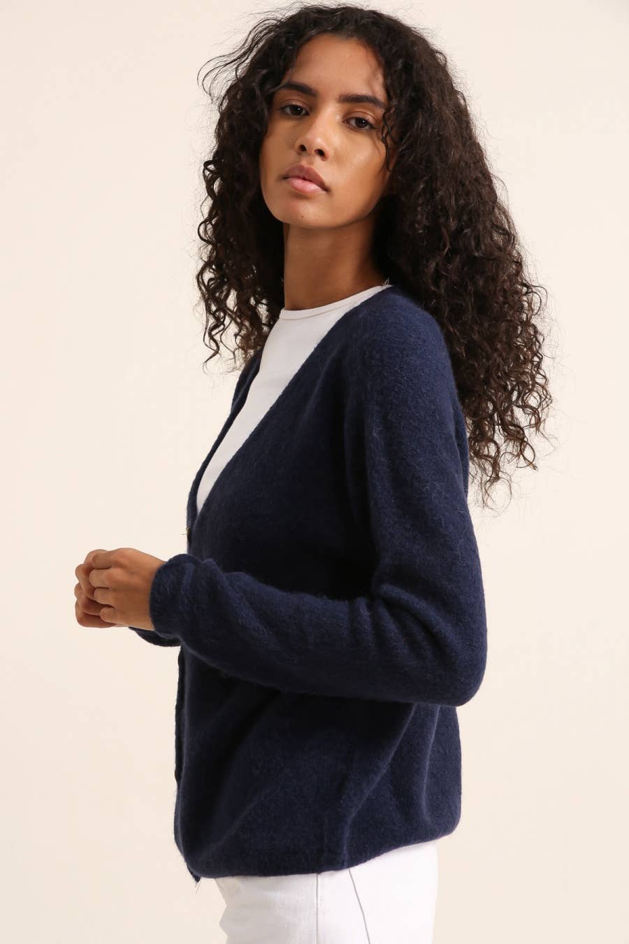 LÉA & LUC – wholesale Cardigan – Women’s – ALPACA V-neck cardigan REF 10265
