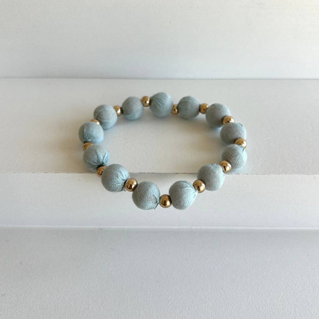 Humble Hilo - Vendita all'ingrosso Bracciale con perline - Bracciale Humble Hilo Sari Jewelry, con Perline di Tessuto e Perline Metalliche42