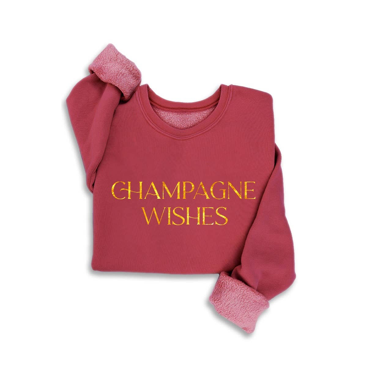 HRTandLUV - Wholesale Sweatshirt - Women's - CHAMPAGNE WISHES FOIL MINERAL SWEATSHIRTS5