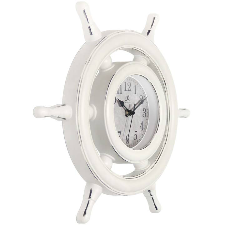 Captain's Ivory Indoor Wall Clock, 15 Inch for wholesale on Faire