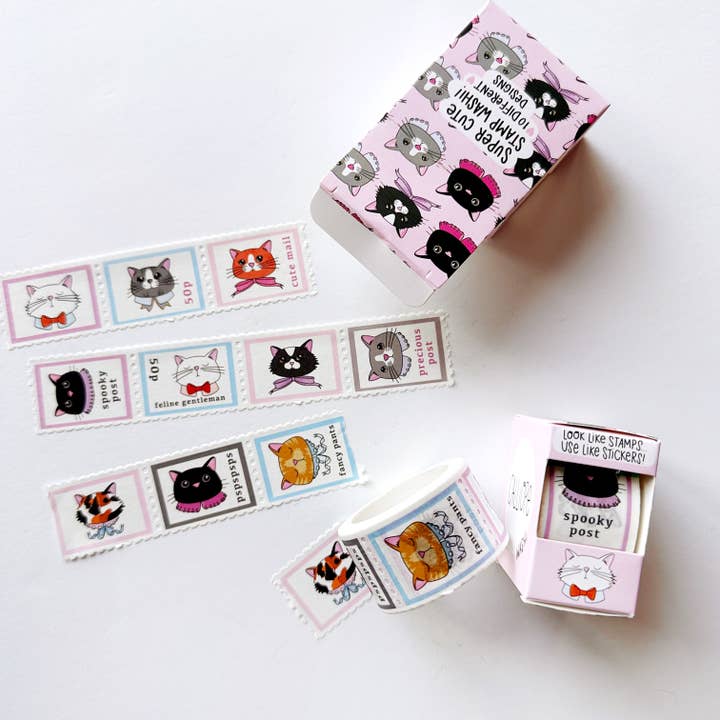 Fancy Felines Stempel „Washi“ auf künstlicher Bühne für den Großhandel von Calliope