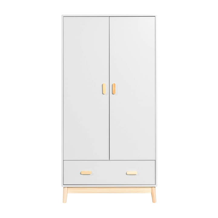 Aegle Skab 175x80x55 MDF Hvid Fyr Skandinavisk Brun for engroshandel hos Mobili Rebecca