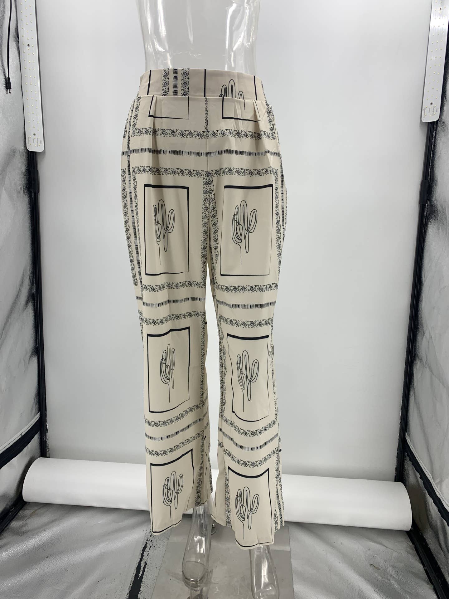   Printed Button Up Shirt And Pants 2pcs Set-Slim Style Pants for wholesale on Faire9