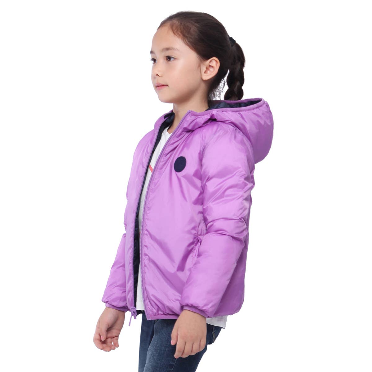 Rokka & Rolla - Wholesale Puffer Jacket - Kids - Girls' Reversible Light Puffer Jacket Coat3