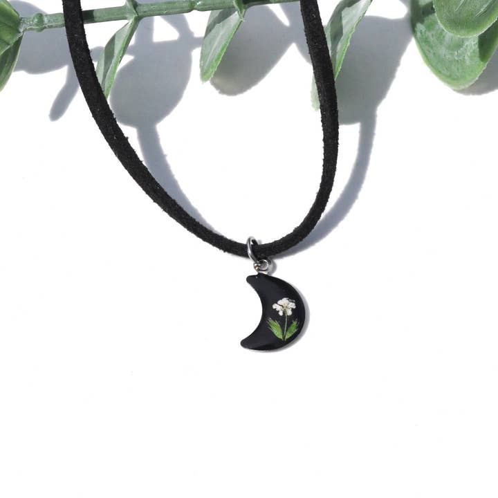 Pressed Flower Moon Choker for wholesale by My Beverly Jewelry