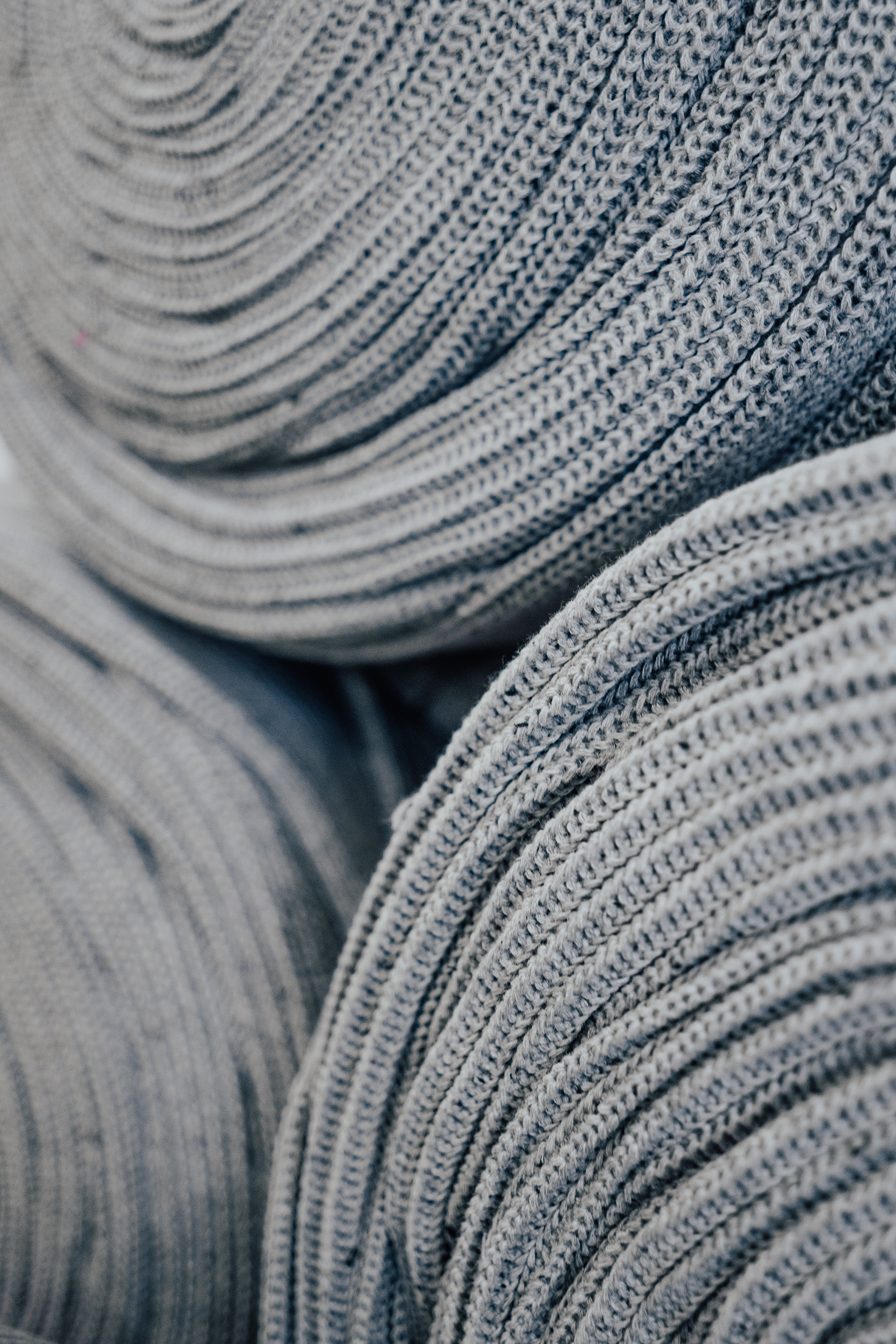 Upstate Stock – wholesale Beanie – Unisex – Grey Fleck Super Fine Upcycled Cotton Watchcap4