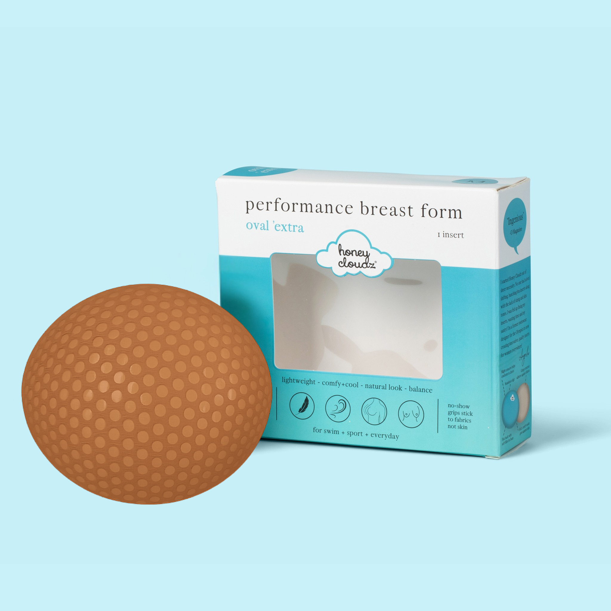 Honey Cloudz - Wholesale Bra Inserts - Women's - Oval Extra Breast Form – Post-Mastectomy2