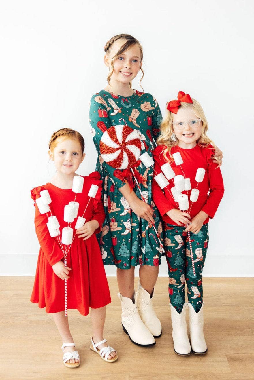 Mila & Rose - Wholesale Dress - Kids - Western Wonderland L/S Pocket Twirl Dress2