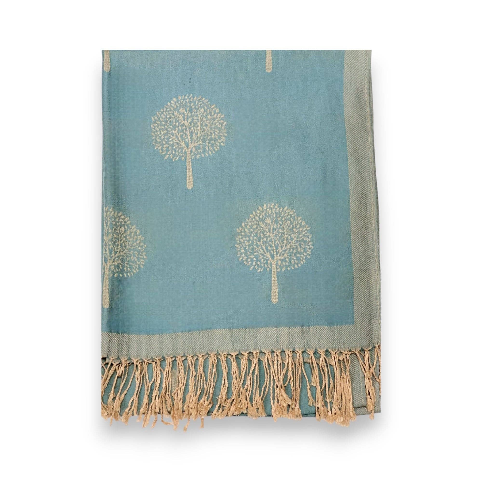 Lili Scarves (US Duty Free) – wholesale Scarf – Women's – Reversible Tree Print Pashmina Scarf16