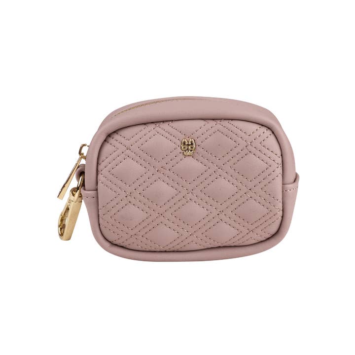 Willow Beige Vegan Leather Poop Bag Dispenser & Treat Pouch for wholesale by Pink Papyrus | Premium, Durable, & Stylish Dog Products