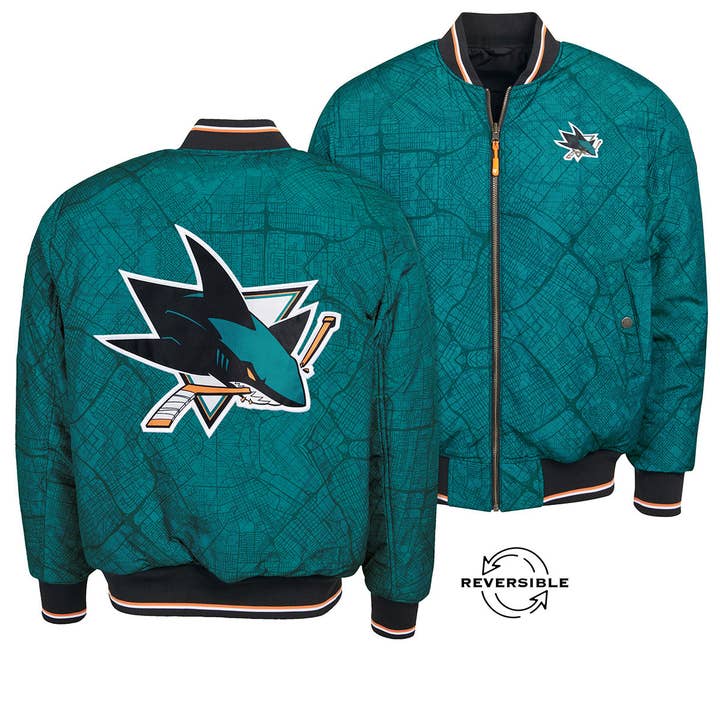 San Jose Sharks Reversible Bomber for wholesale by FE