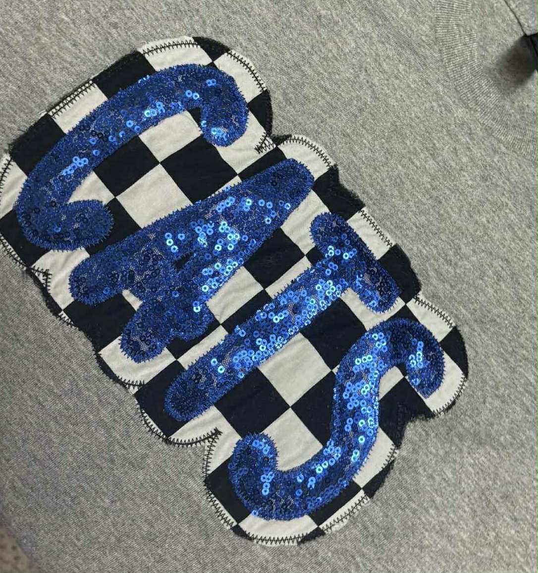 Oasis Wholesale Apparel - Wholesale T-Shirt - Women's - Kentucky CATS Multi Fabric with Real Sequins Shirt2