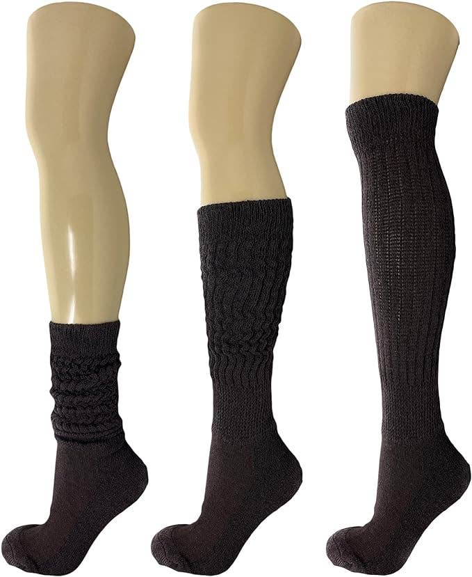 Mars Outlet Store LLC - Wholesale Socks - Women's - Cotton Slouch Boot Socks for Women Shoe Size 5 to 10 3 Pairs18