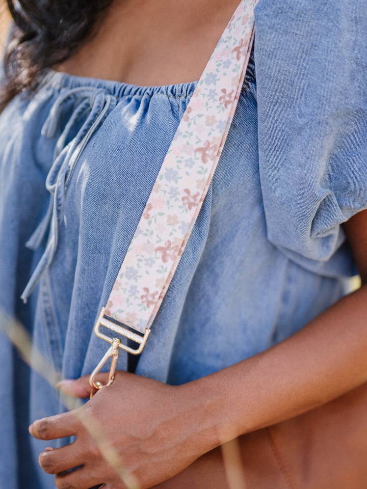 Boho Blooms Adjustable Bag Strap for wholesale by modern and chic