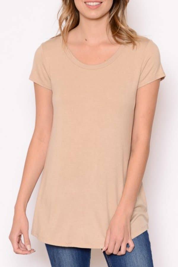 Chris & Carol Apparel – Engroshandel T-shirt – til kvinder – J413145T - Perfekt Solid Basic Tee14