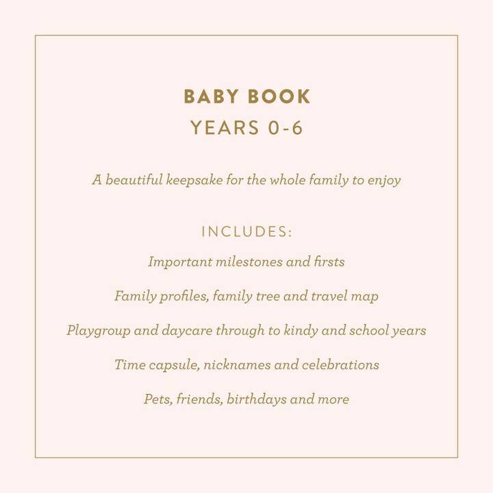 Fox & Fallow – wholesale Memory book – Child & baby – Baby Book Buttermilk (Gender Neutral) Boxed10