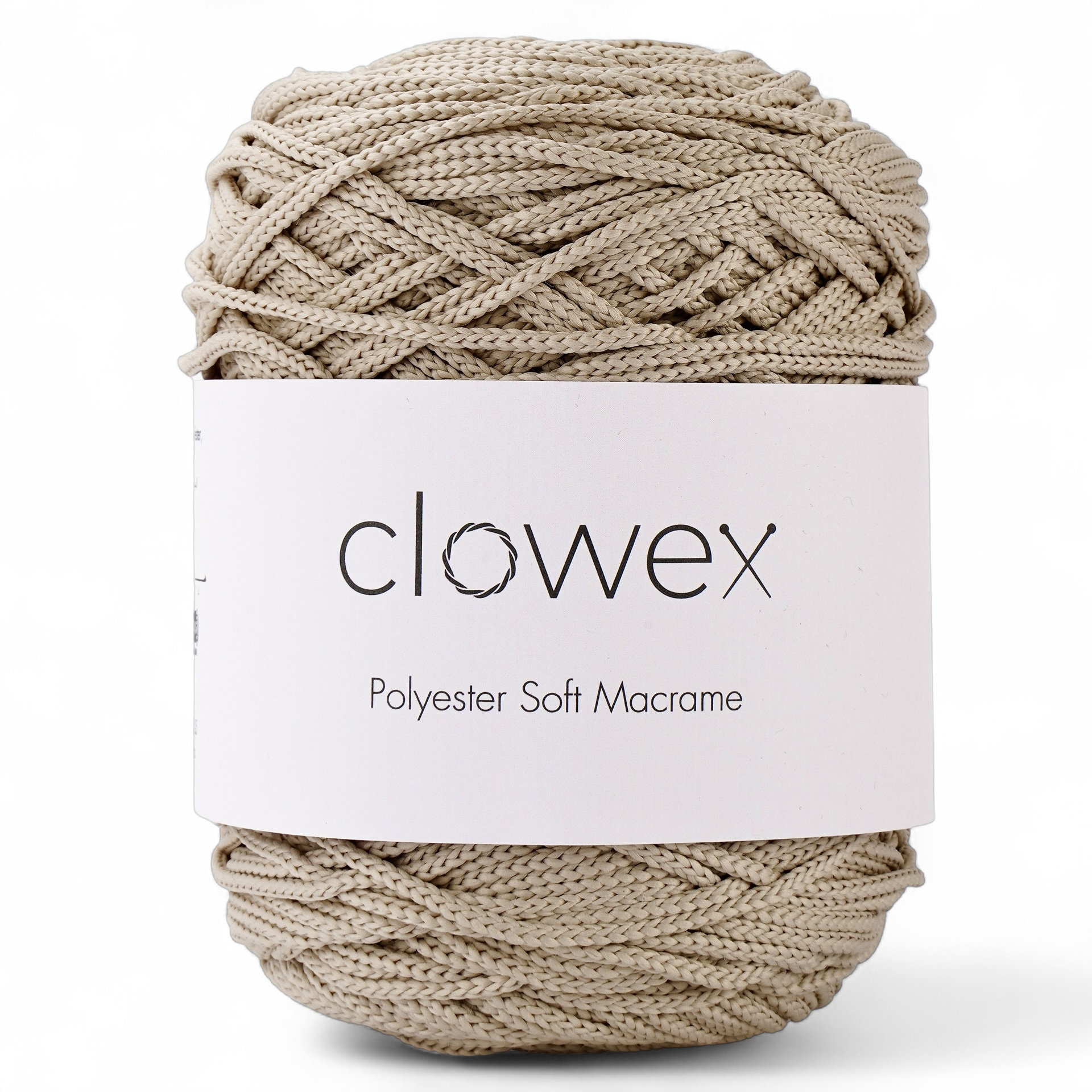 Clowex Textile LLC - Vente Fils à tricoter - Corde Macramé Douce en Polyester 2,5 mm, Fil de Corde Tressé Coloré0