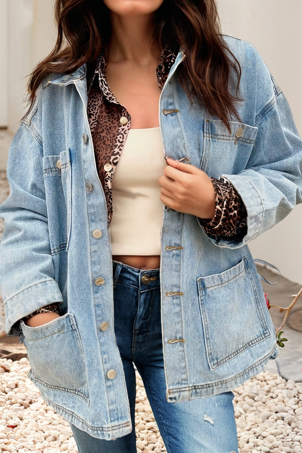 【A.P.C】FEMME 3rd DENIM JKT Vintage wash ZENA Jean Jacket Women Large* Denim Coat Oversize Tapered