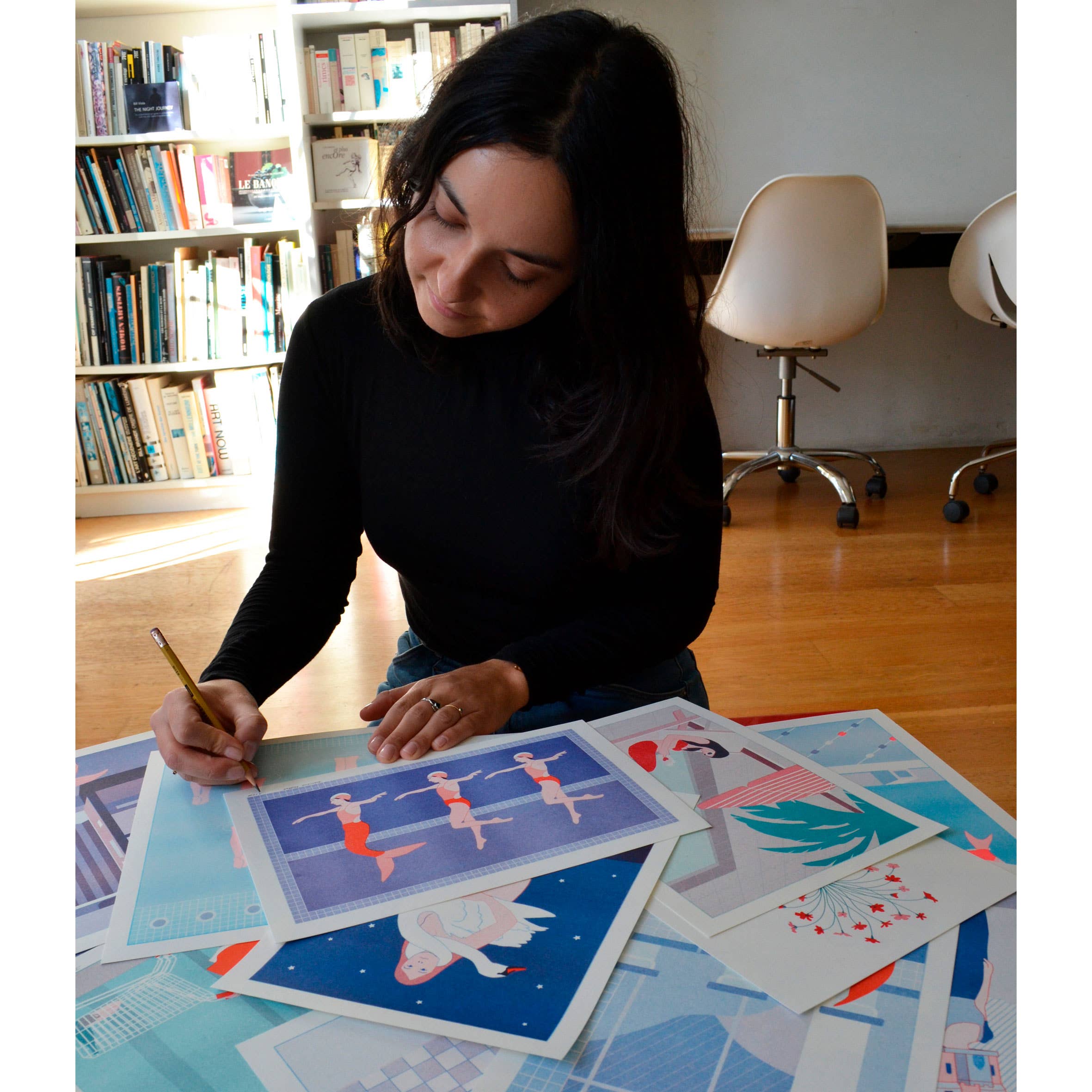 Doriane Millet - Wholesale Art Print - The Woman Slide | A4 risography | 2nd limited edition6