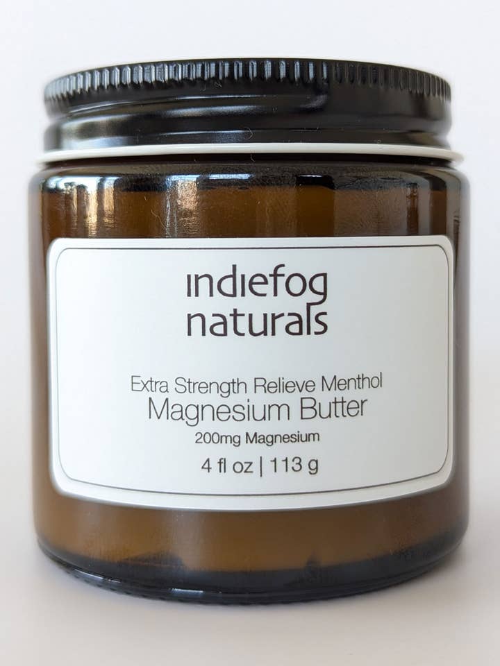 Relieve Menthol Magnesium Butter - Extra Strength for wholesale by Indiefog Naturals
