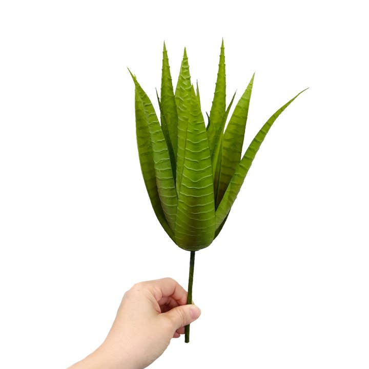 Angel Isabella – wholesale Konstgjord växt – 14" konstgjord faux Aloe Vera suckulentstam1