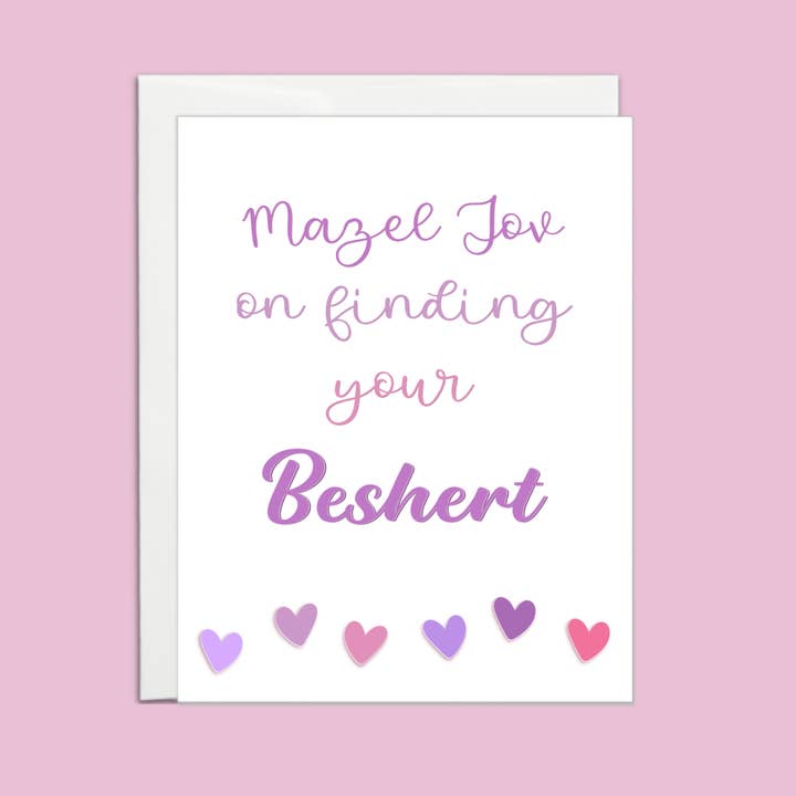 Mazel Tov on finding your Beshert for wholesale by The Simcha Store
