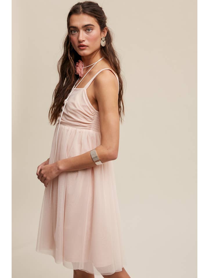 Listicle - Wholesale Dress – Women's - Tulle Babydoll Dress4