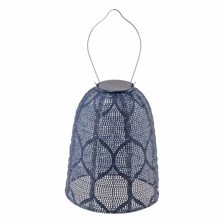Allsop Home & Garden - Wholesale Lantern - Stella Bell 11" Solar Lantern - Ultramarine