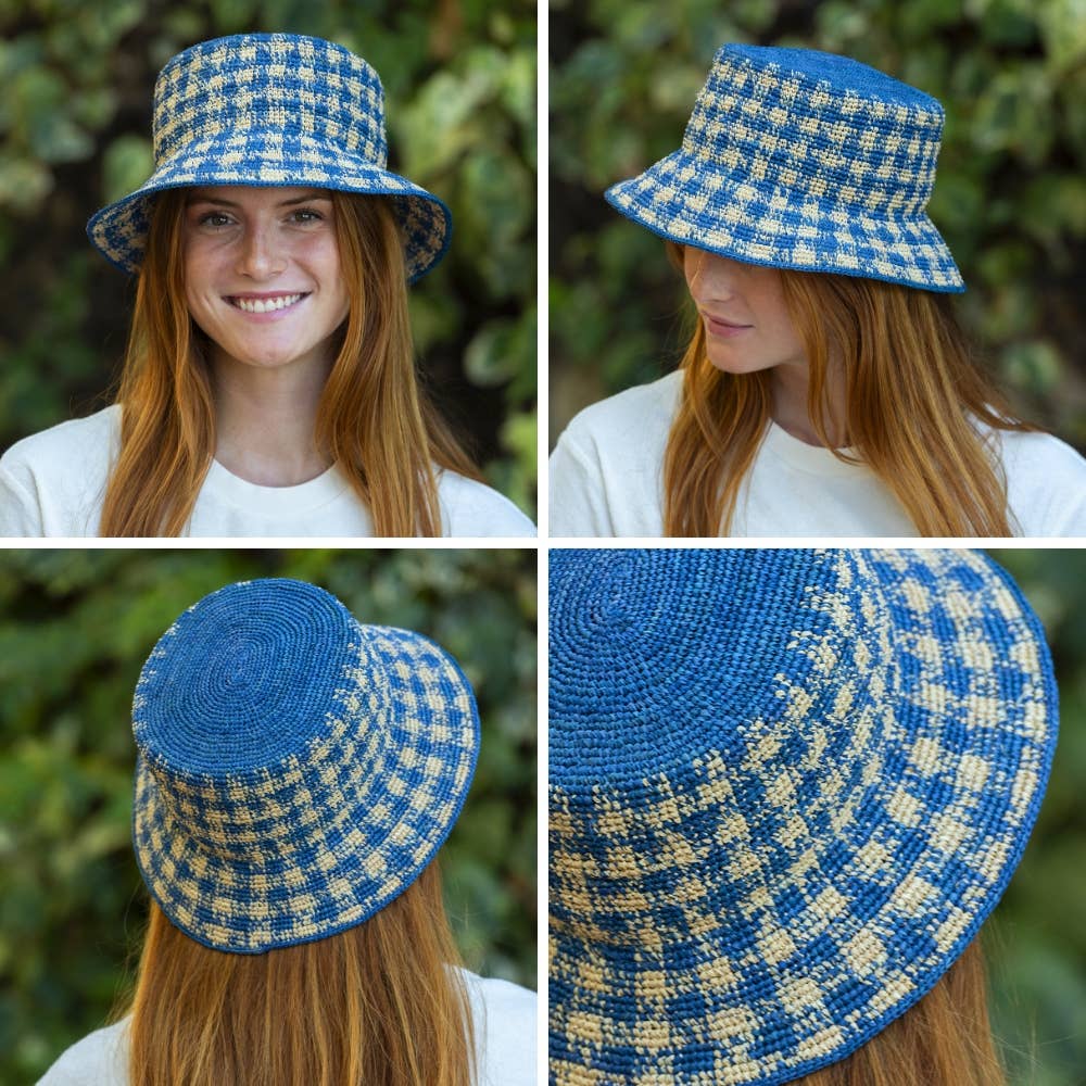 TRAVAUX EN COURS... - Wholesale Bucket Hat - Unisex - BOB RAPHIA checks21