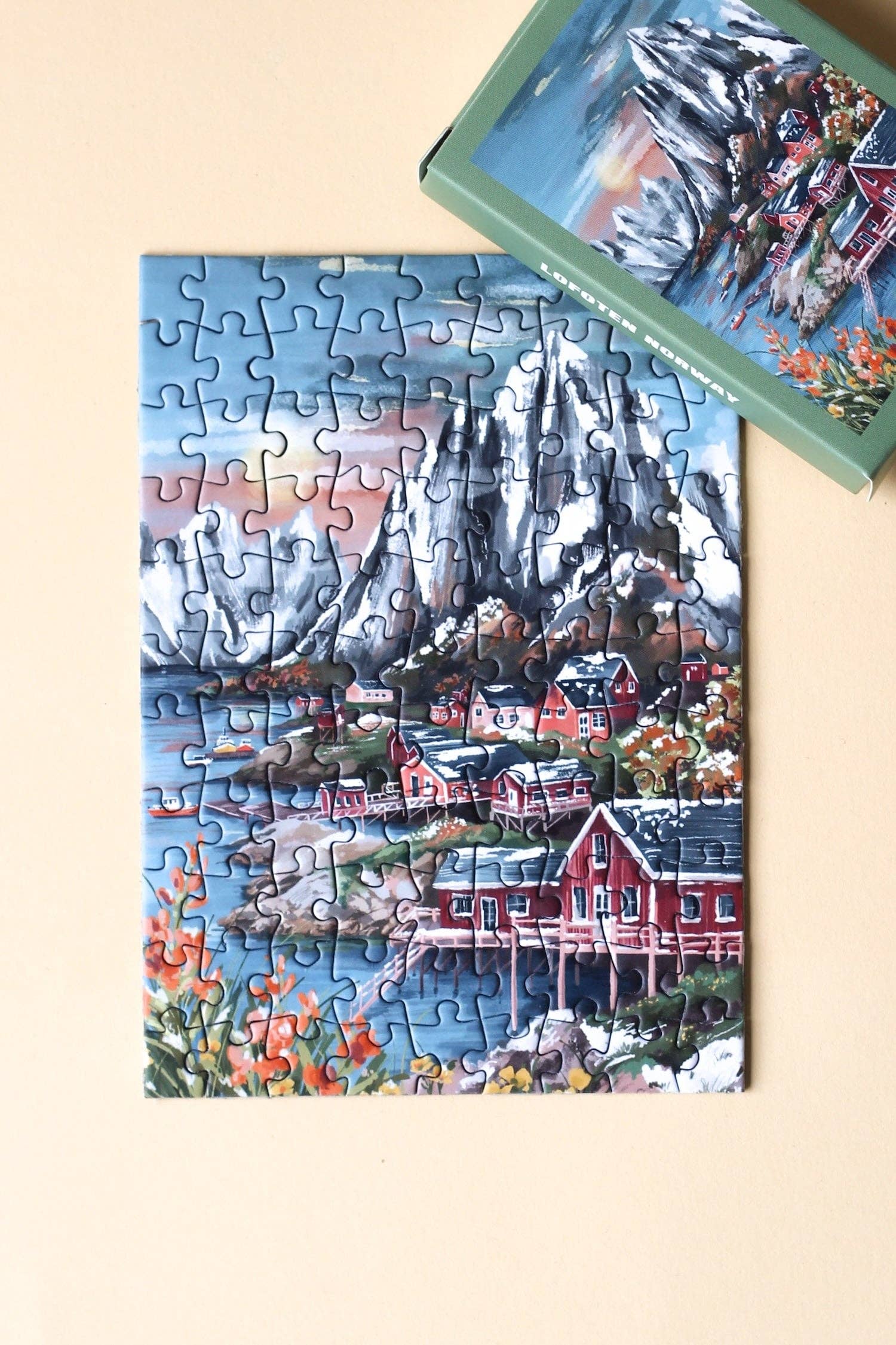 Piecely Puzzles – wholesale Puzzle – Adult – Mini-Puzzle Lofoten Norway, 99 pieces3